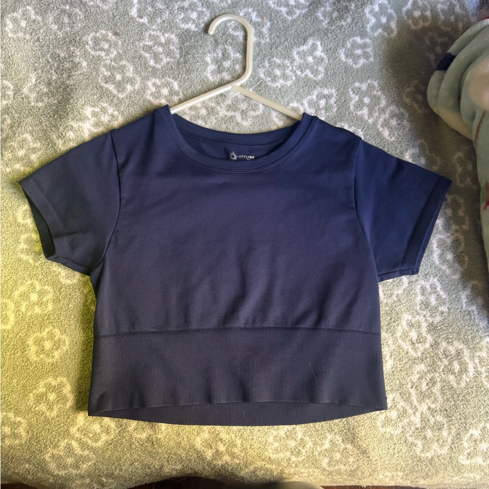 OFFLINE by aerie cropped workout top